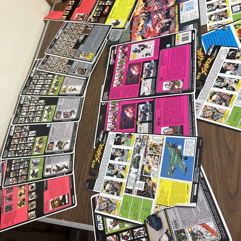 Vintage‎ G.I. Joe Full UNCUT And CUT File Cards  Lot  x36 - Picture 12 of 16